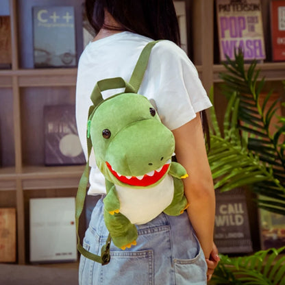 New Fashion 3D Dinosaur Backpack | Cute Cartoon Plush Bag for Kids