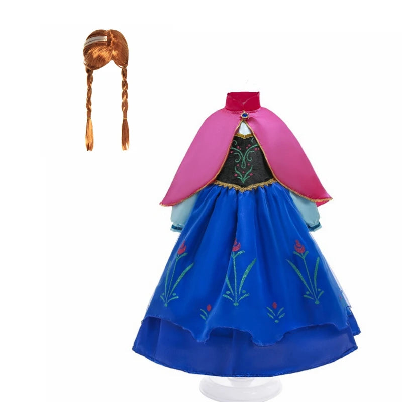 Princess Costume Girl Anna Dress