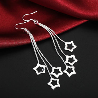 925 Silver Color Classic Earrings for Women