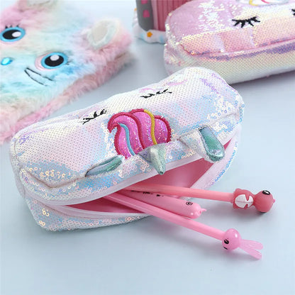 Unicorn & Totoro Pencil Case