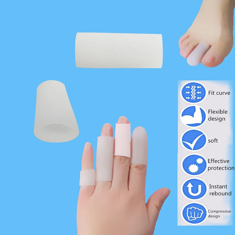 10 Pcs Silicone Gel Finger & Toe Protectors