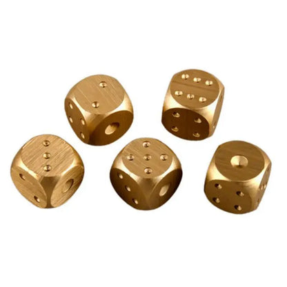 5-Piece Aluminum Alloy Whisky Dice Set - Reusable Chilling Stones