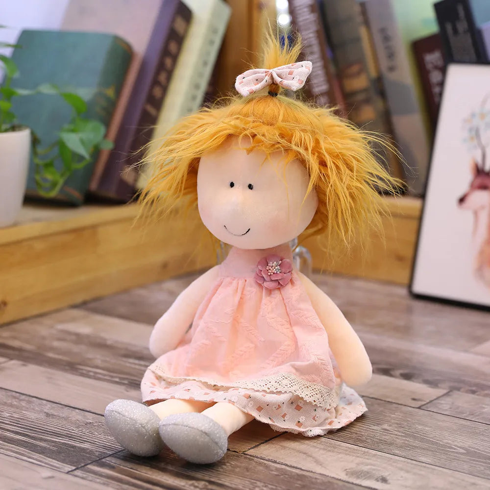 Cartoon Little Sister Plush Doll – Skirt Doll for Girls