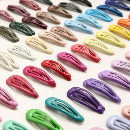 Girls Cute Colorful Waterdrop Shape Hairpins