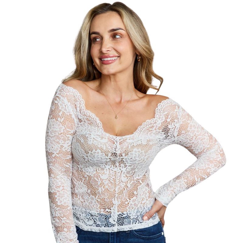 Ninexis Be Kind Off The Shoulder Lace Top