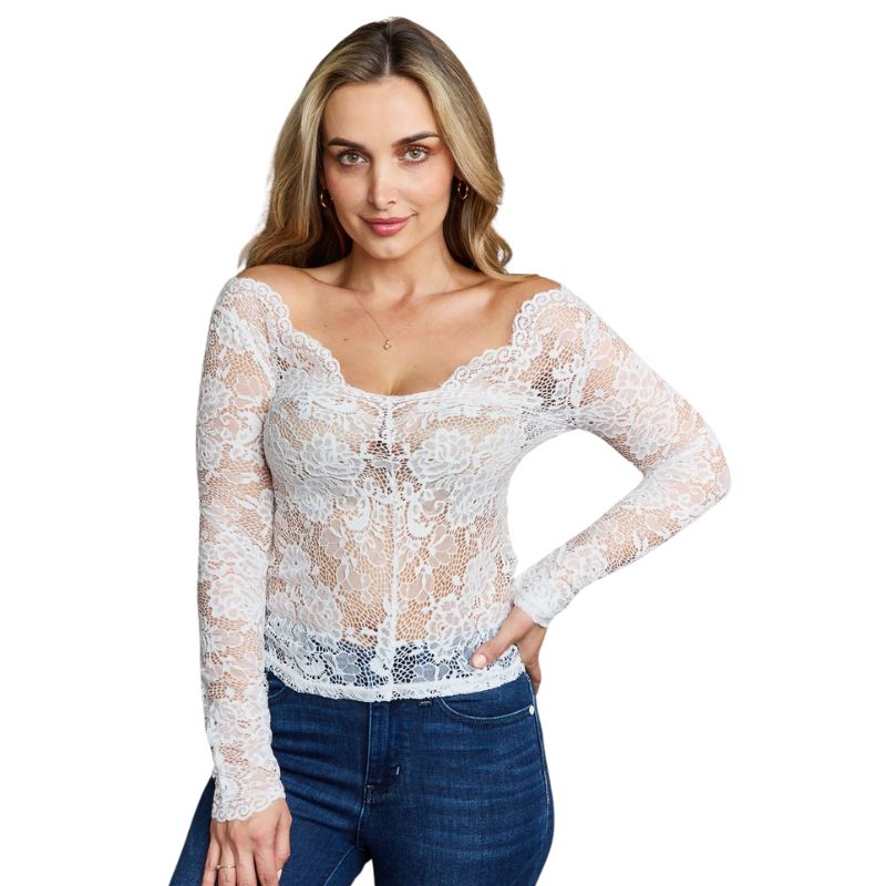 Ninexis Be Kind Off The Shoulder Lace Top