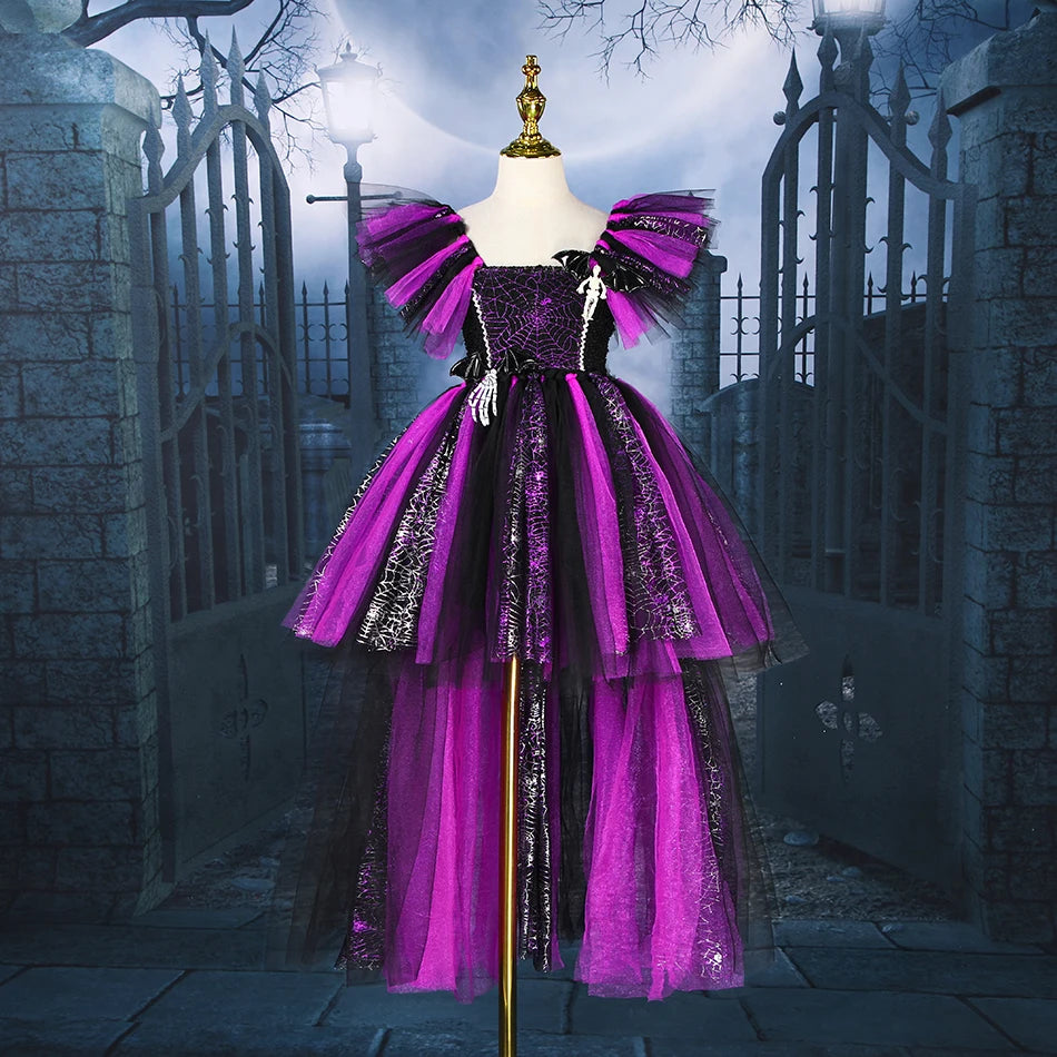 Disney Witch Costume for Girls | Purple Maleficent Deluxe Dress