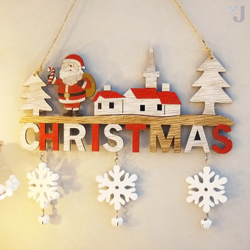 Wooden Christmas Pendants – Door & Wall Xmas Decor