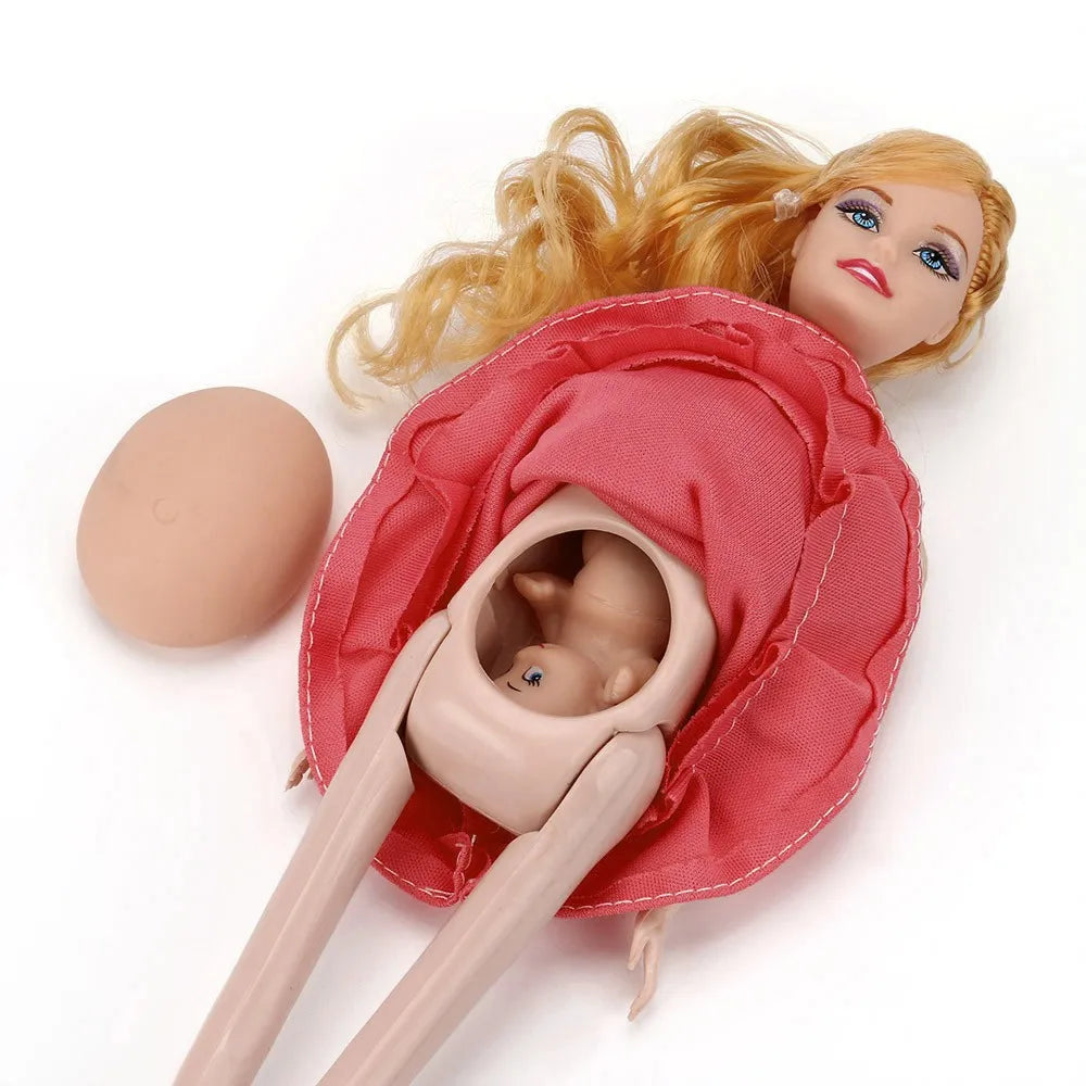 Pregnant Doll Set with Baby – Educational Toy for Kids