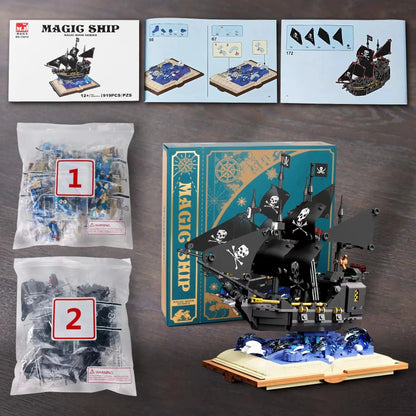 Pirate Ship Black Pearl 919PCS Model Set with Swing Function