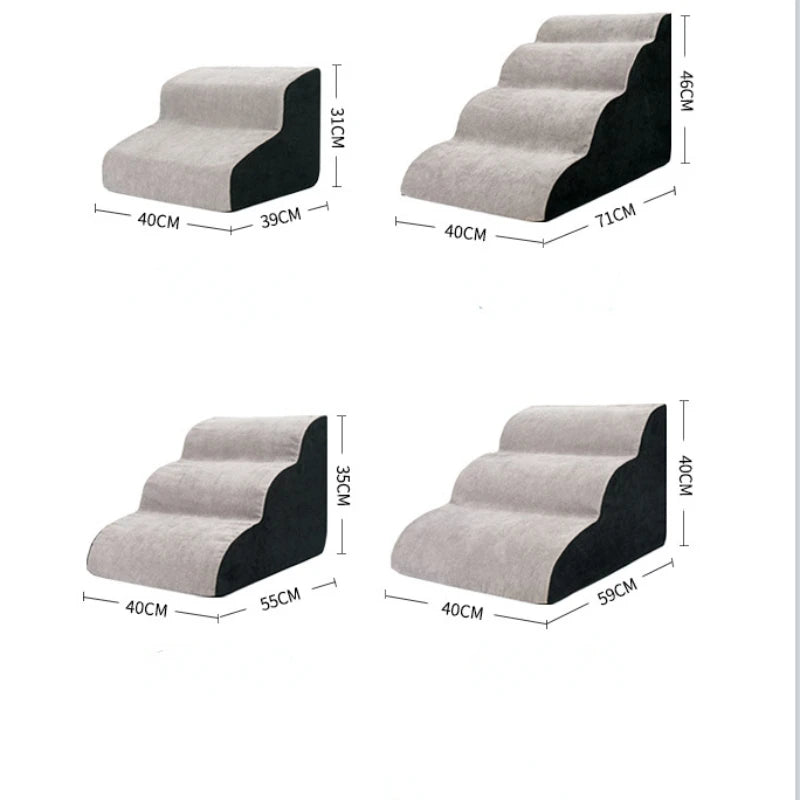 Memory Foam Pet Stairs for Small Dogs & Cats