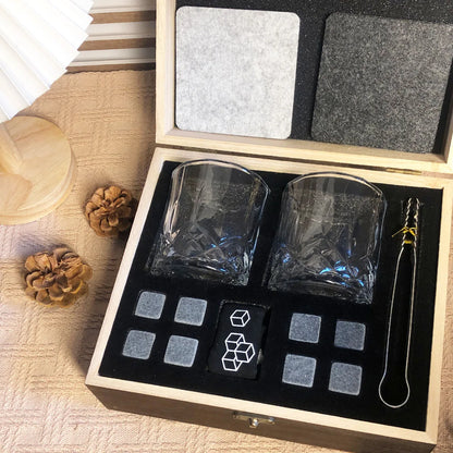 Whiskey Gift Set – Granite Chilling Stones for Men