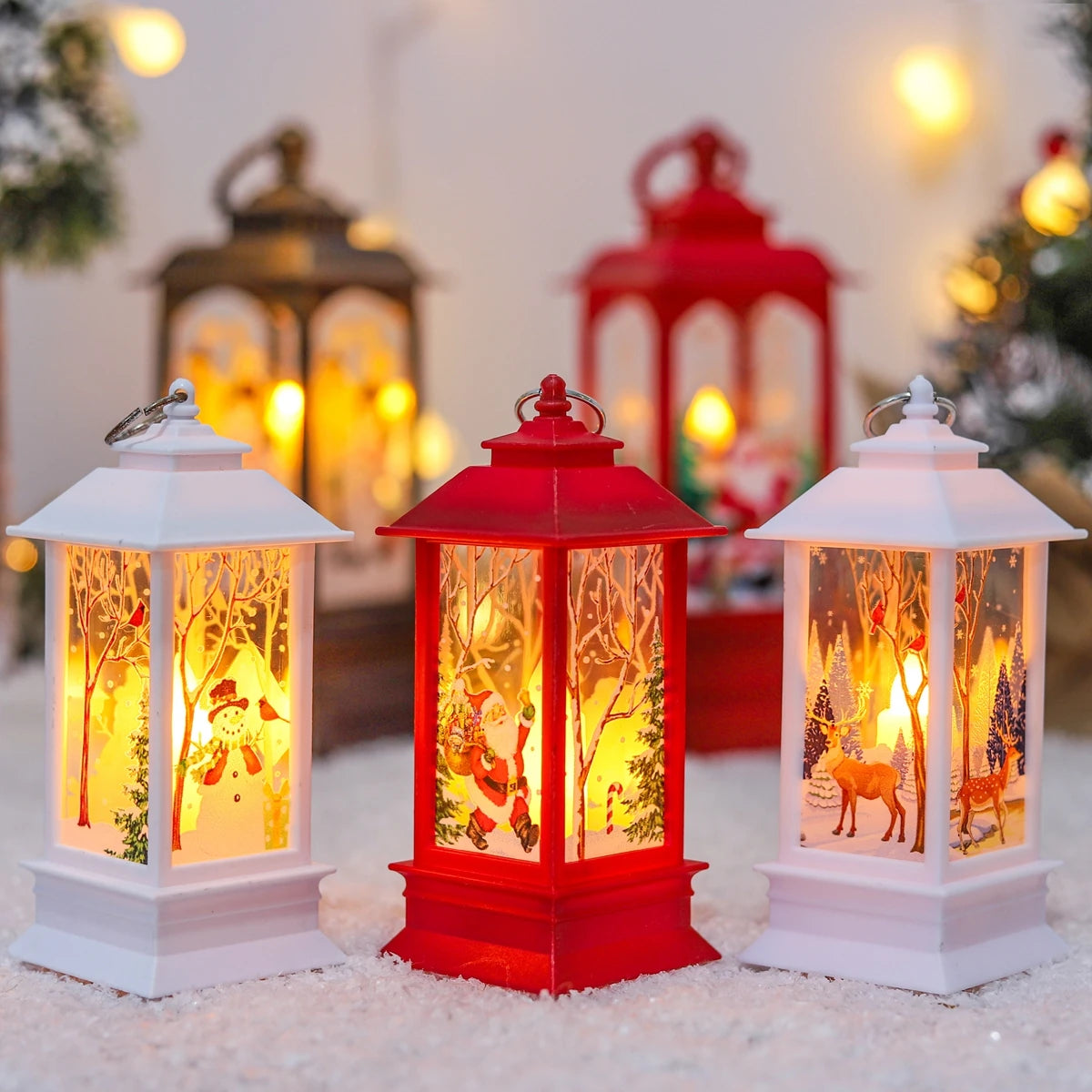 Christmas Lantern Light – Merry Decorations for Home & Tree Ornaments