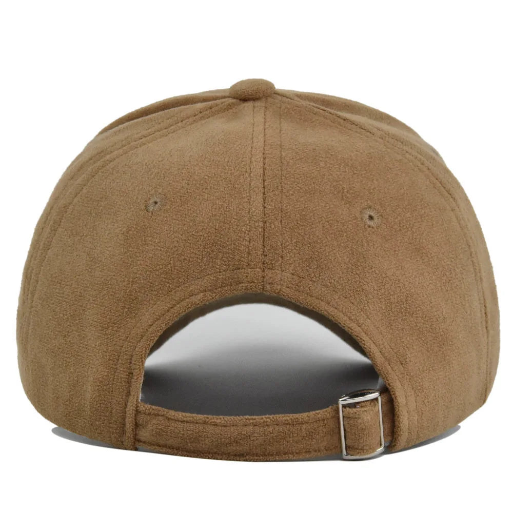 Solid Suede Retro Baseball Caps