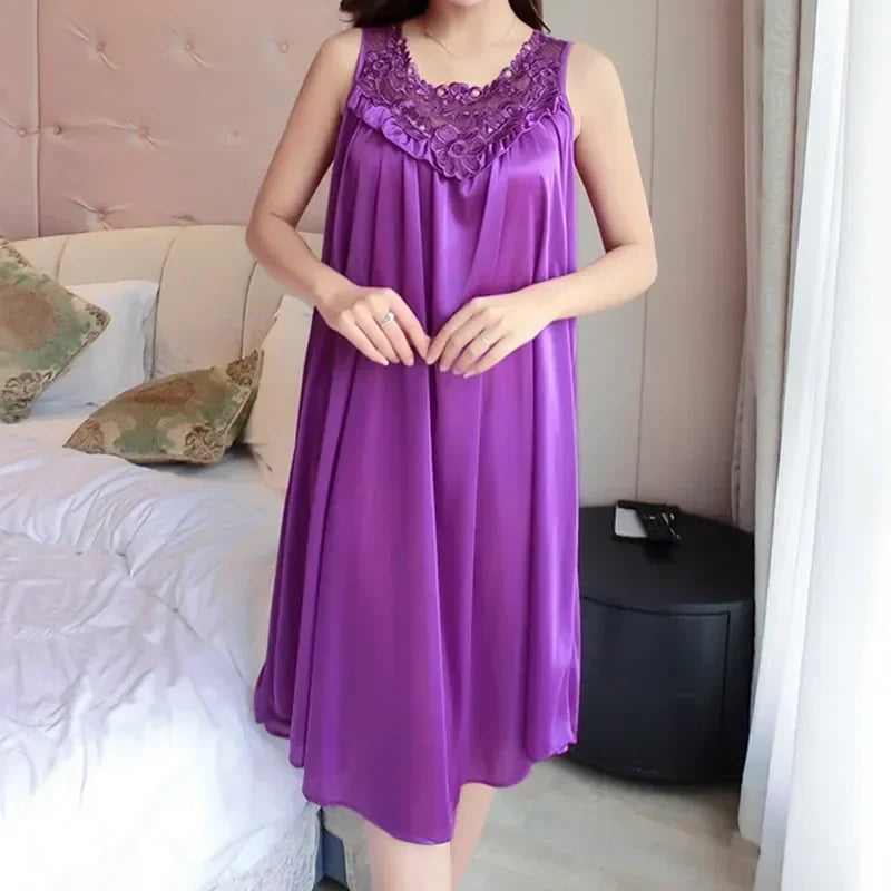 Women’s Satin Lace Nightgown