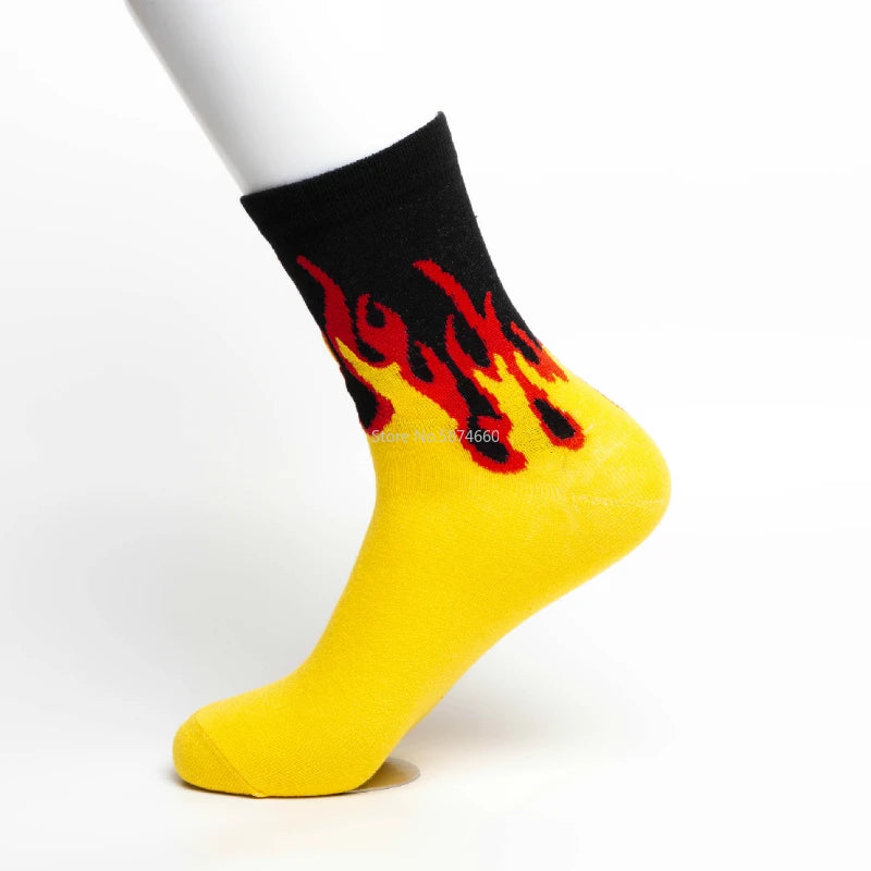 Men’s Fashion Crew Socks | Color on Fire Design