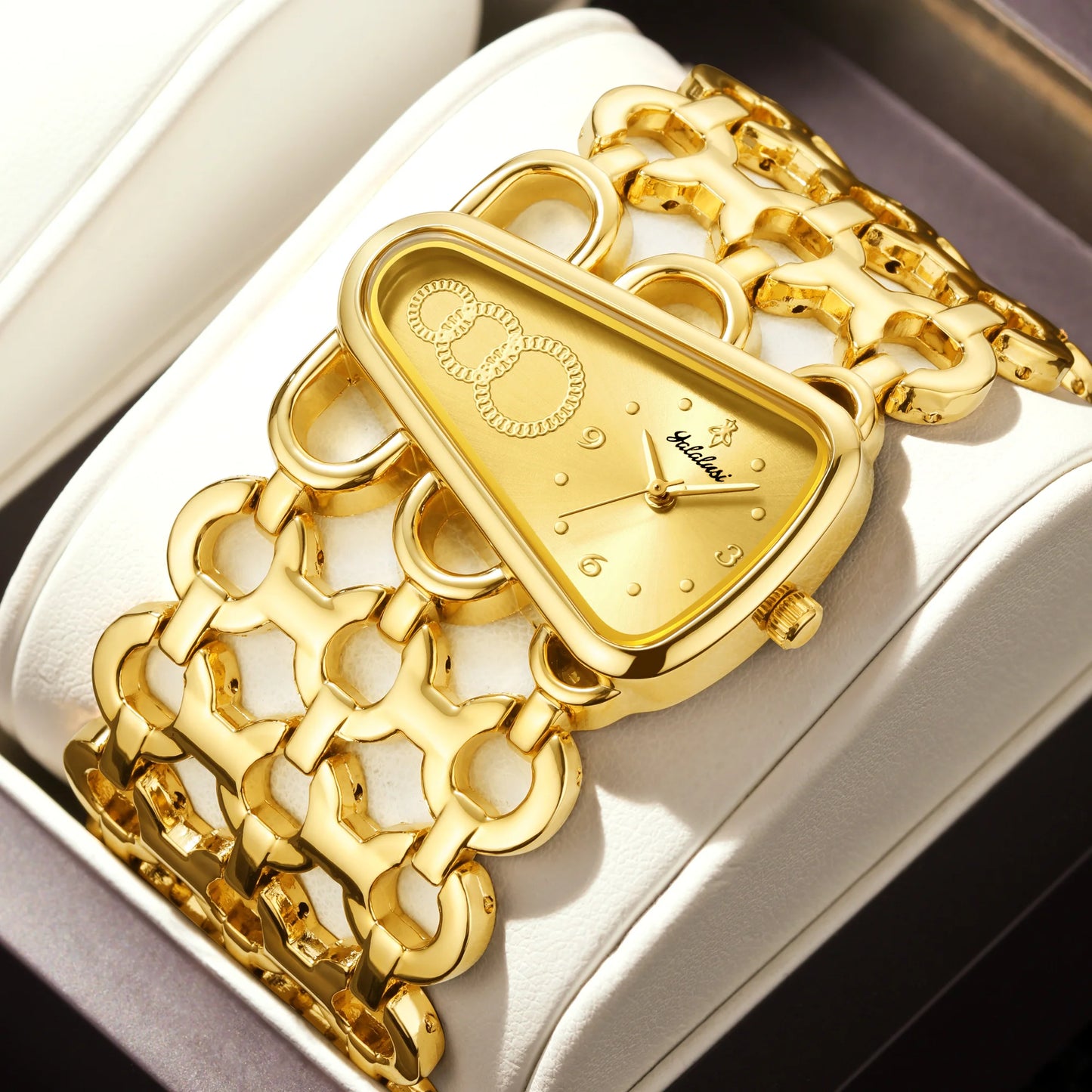 Gold Skeleton Luxury Watch – Chic Ion-Plated