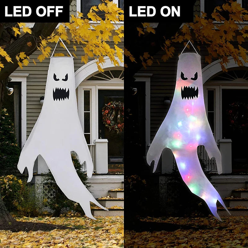 LED Light Hanging Ghost | Spooky Lamp