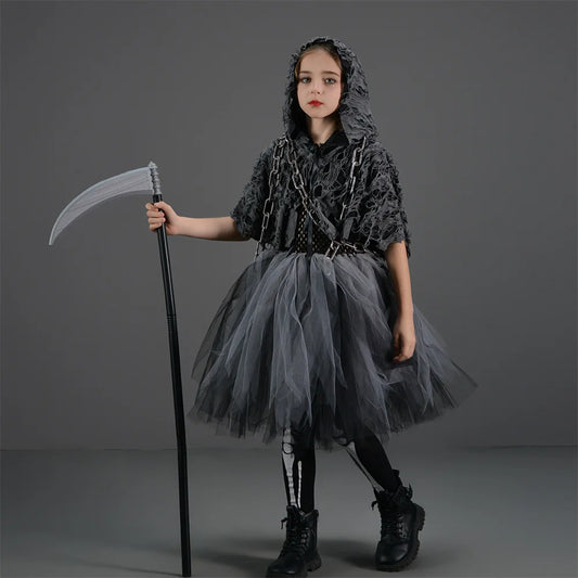 Girls Disguise Costume | Halloween Tutu Knee Dress