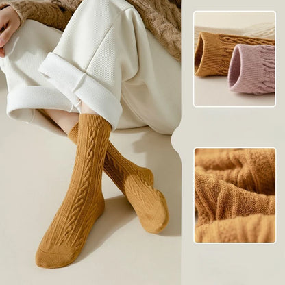 Women Fashion Vintage Cotton Long Sock