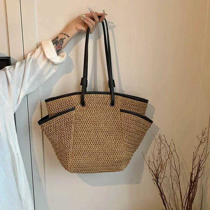 Straw Casual Simple Shoulder Bags