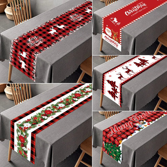 Christmas Table Runner - Merry Christmas Tablecloth