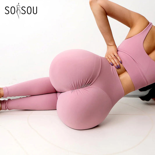 High Waist Yoga Pants | Push-Up Leggings for Fitness