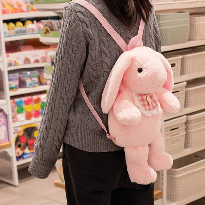 Bunny Plush Backpack | Soft & Fluffy Rabbit Bag for Girls