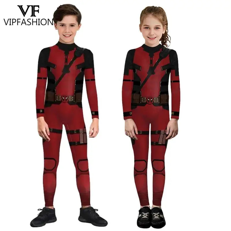 VIP FASHION Kids Wolverine Deadpool Costume