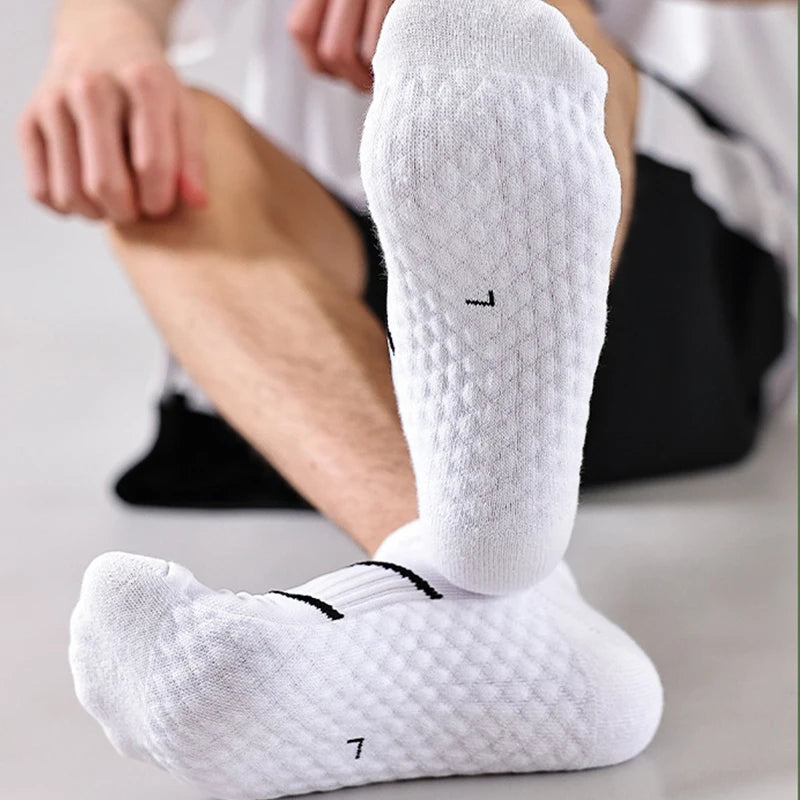 5 Pairs Men's Polyester Cotton Ankle Socks Series 2