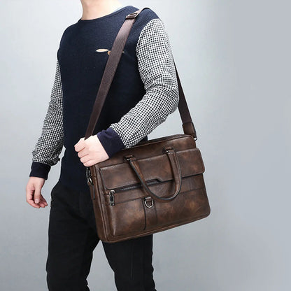 Men’s Briefcase Bag | Classical Retro