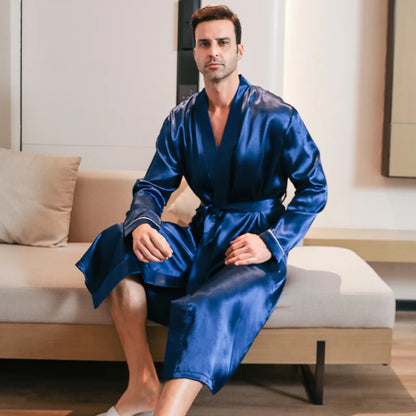 Men's Silk Pajamas – Thin Oversized Style