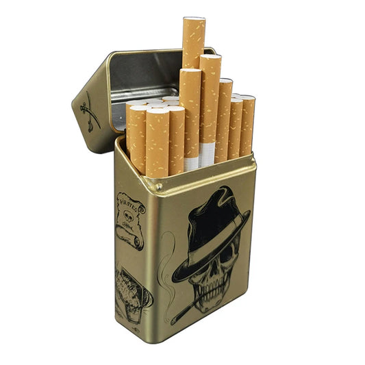 1 pc Metal Cigarette Case Boxes Holder