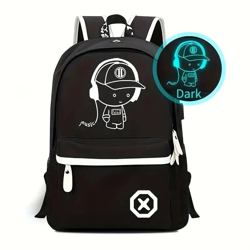 Luminous Anime School Backpack