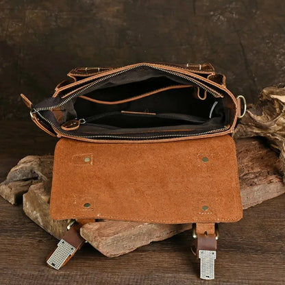 Genuine Leather Small Handbag for Men