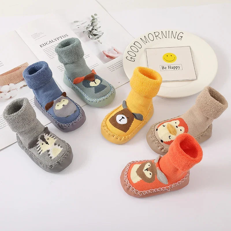 Toddler Socks with Rubber Soles for Toddlers