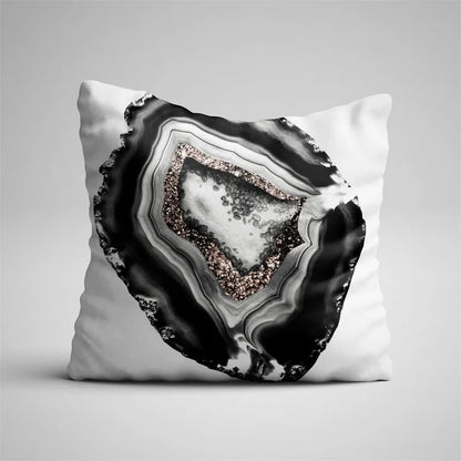 Luxury Gray Vintage Marble Throw Pillow Case – Nordic Agate Cushion Cover