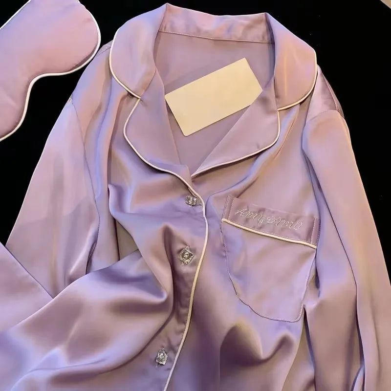 Light Luxury Ice Silk Pajamas