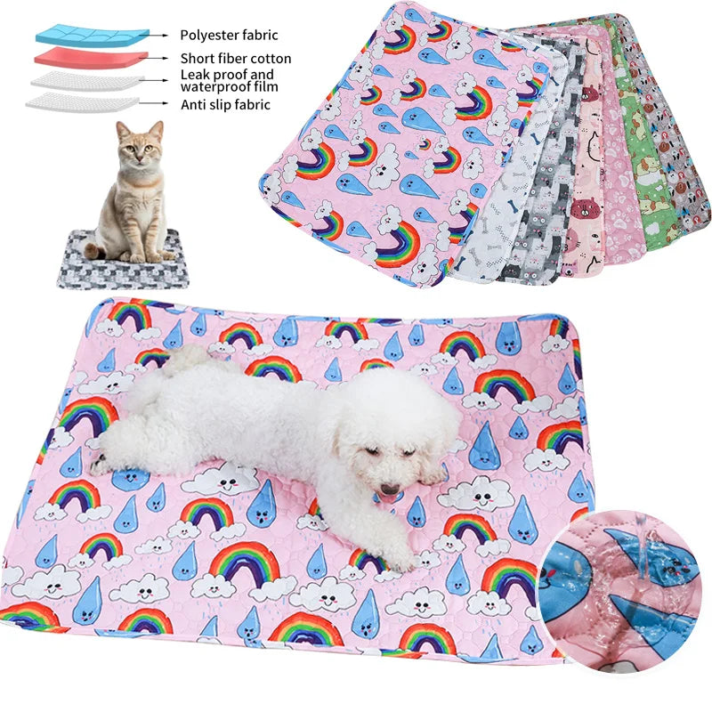 Washable Pet Pee Pad & Diaper Mat for Dogs