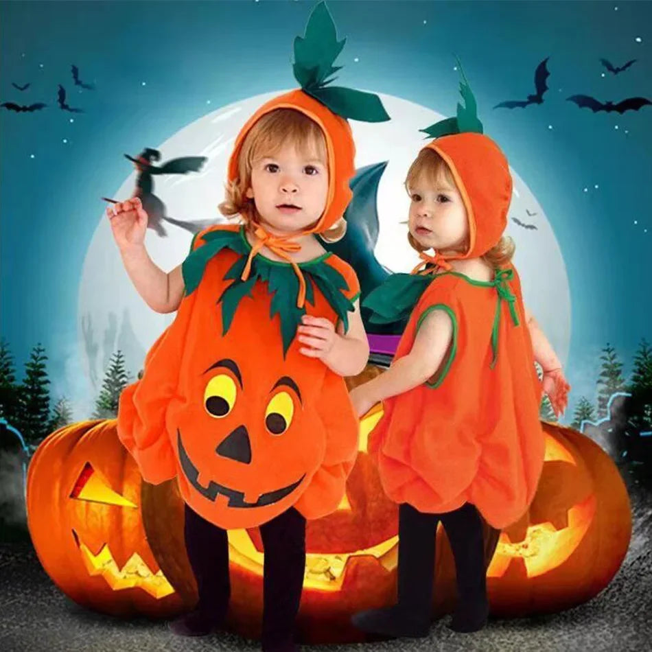 Infant Halloween Pumpkin Costume with Hat