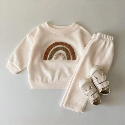 Two-Piece Casual Autumn Infant Set – Long Sleeve Top and Loose Pants