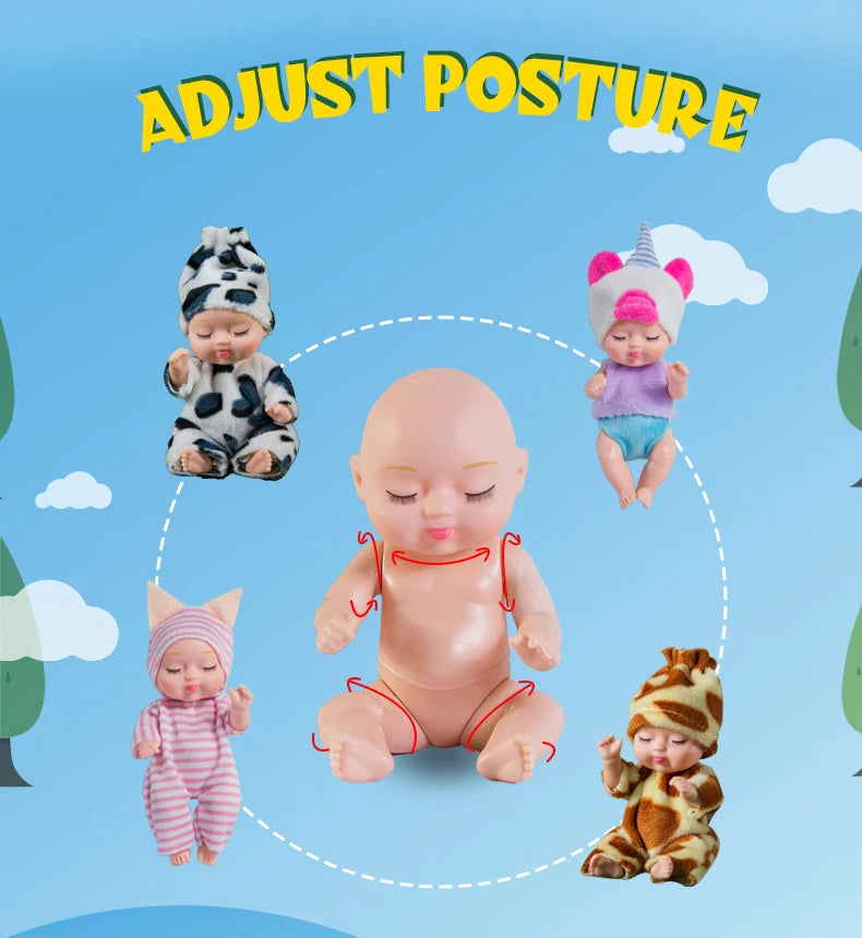 Sleeping Baby Doll Toy – Cartoon Animal Series