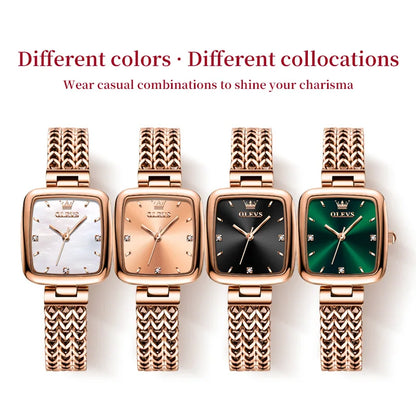 Elegant Women's Waterproof Quartz Watch - Luxury Stainless Steel Design