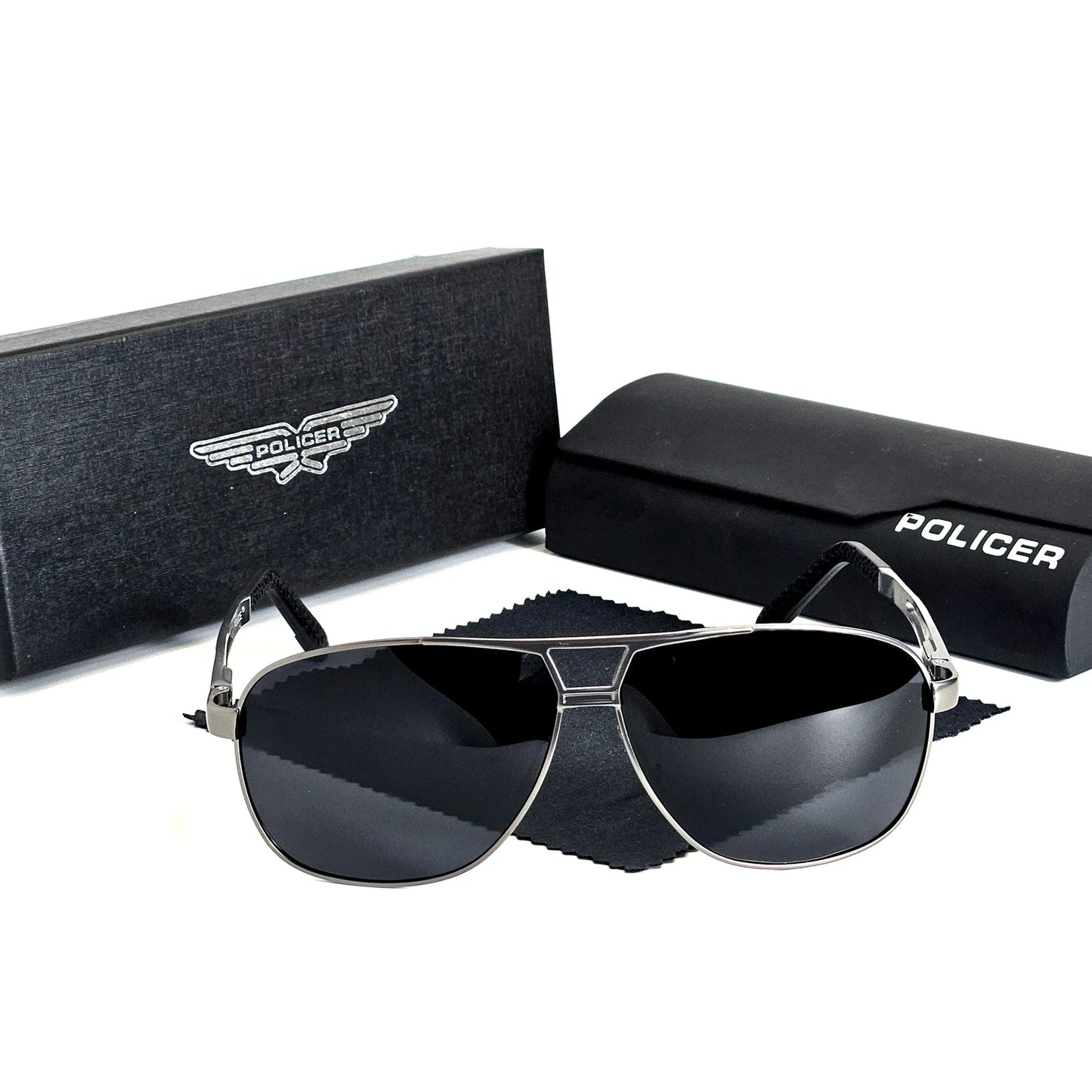 Policer Polarized Pilot Sunglasses for Men with UV 400 Protection