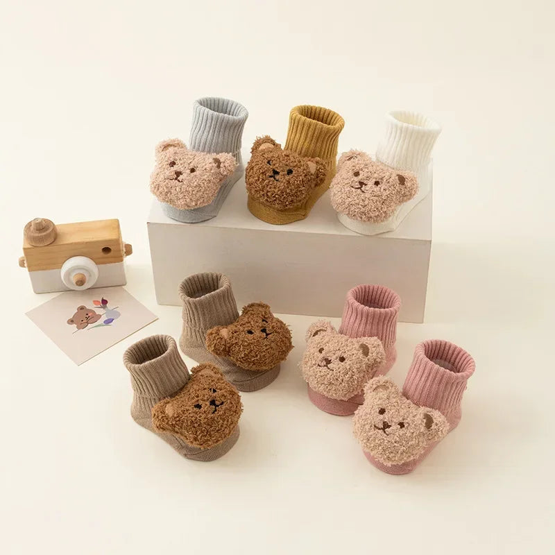 Cute Bear Doll Winter Socks