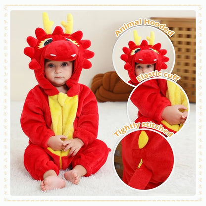 Halloween Red Dragon Baby Romper