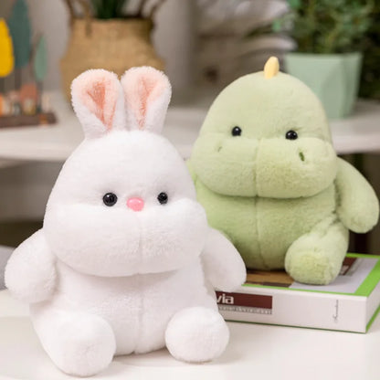 Huggable Fat Angel Plush Toys – Dinosaur, Pig, Chick & Bunny