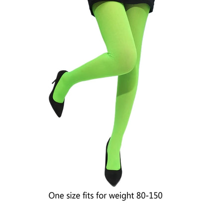 Neon Color Sexy High Knee Pantyhose