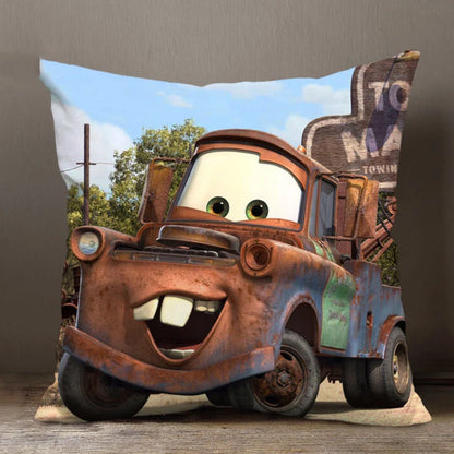 Disney Cartoon Pillowcase – Lightning McQueen Cushion Cover for Car & Sofa