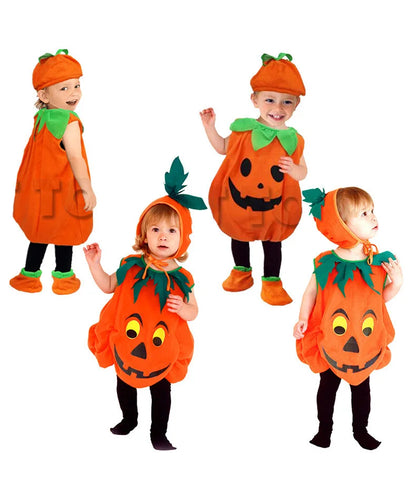 Infant Halloween Pumpkin Costume with Hat